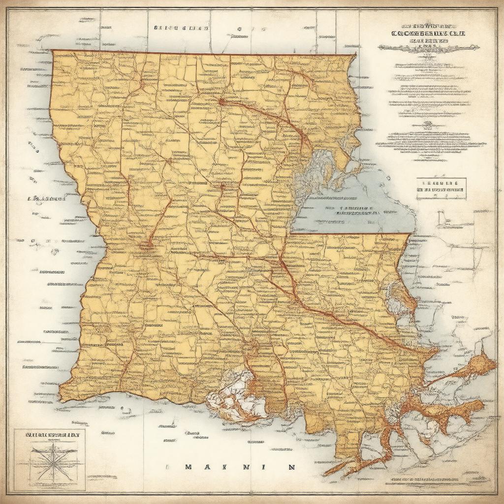 AI-created image of Louisiana's 4th congressional district