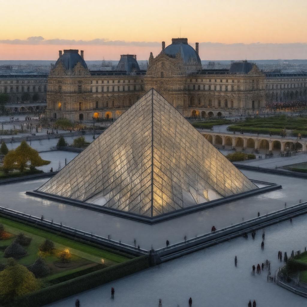 AI-created image of Louvre Museum