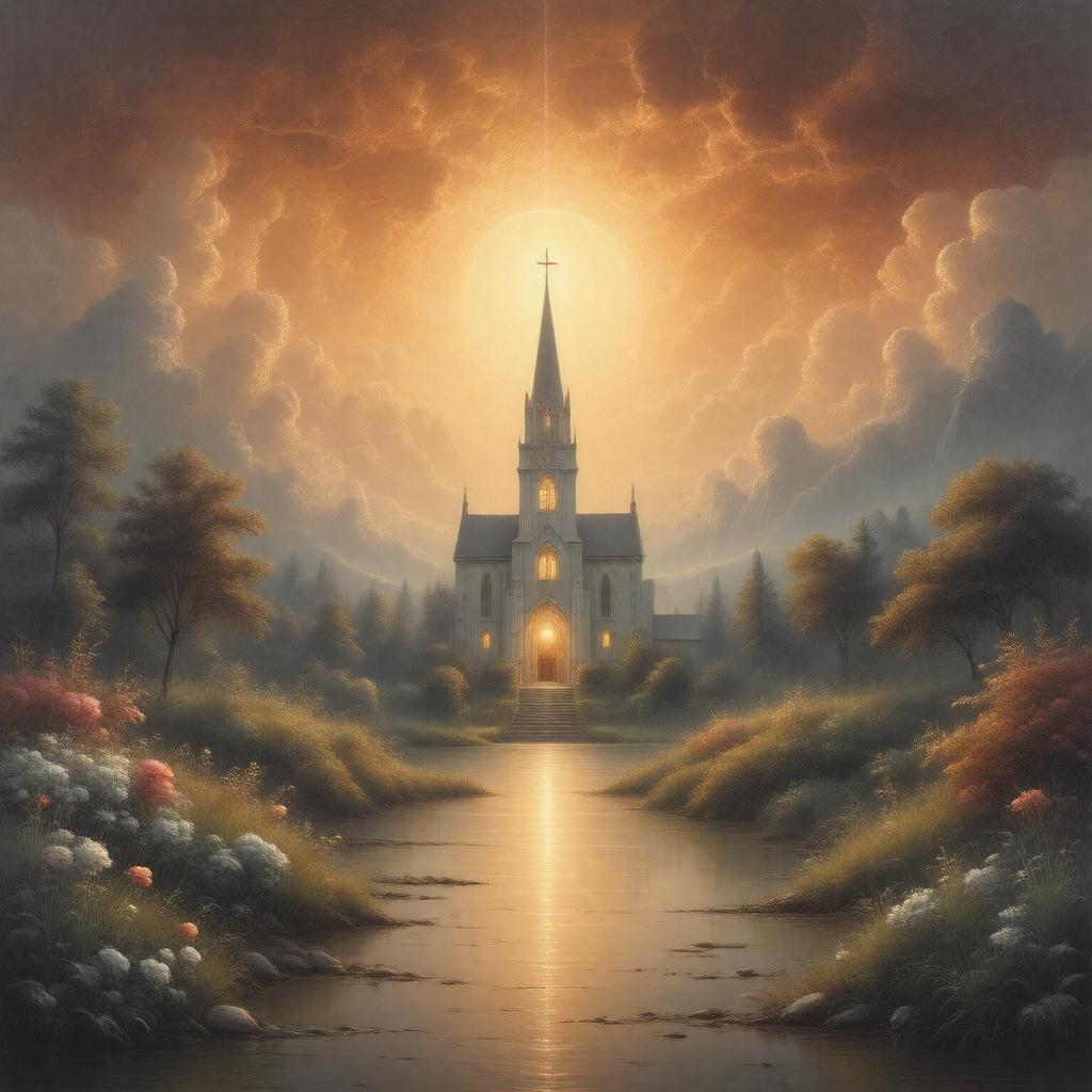 AI-created image of Love Divine, All Loves Excelling