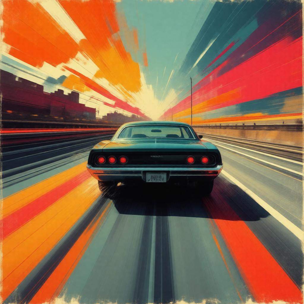 AI-created image of Love Travels at Illegal Speeds