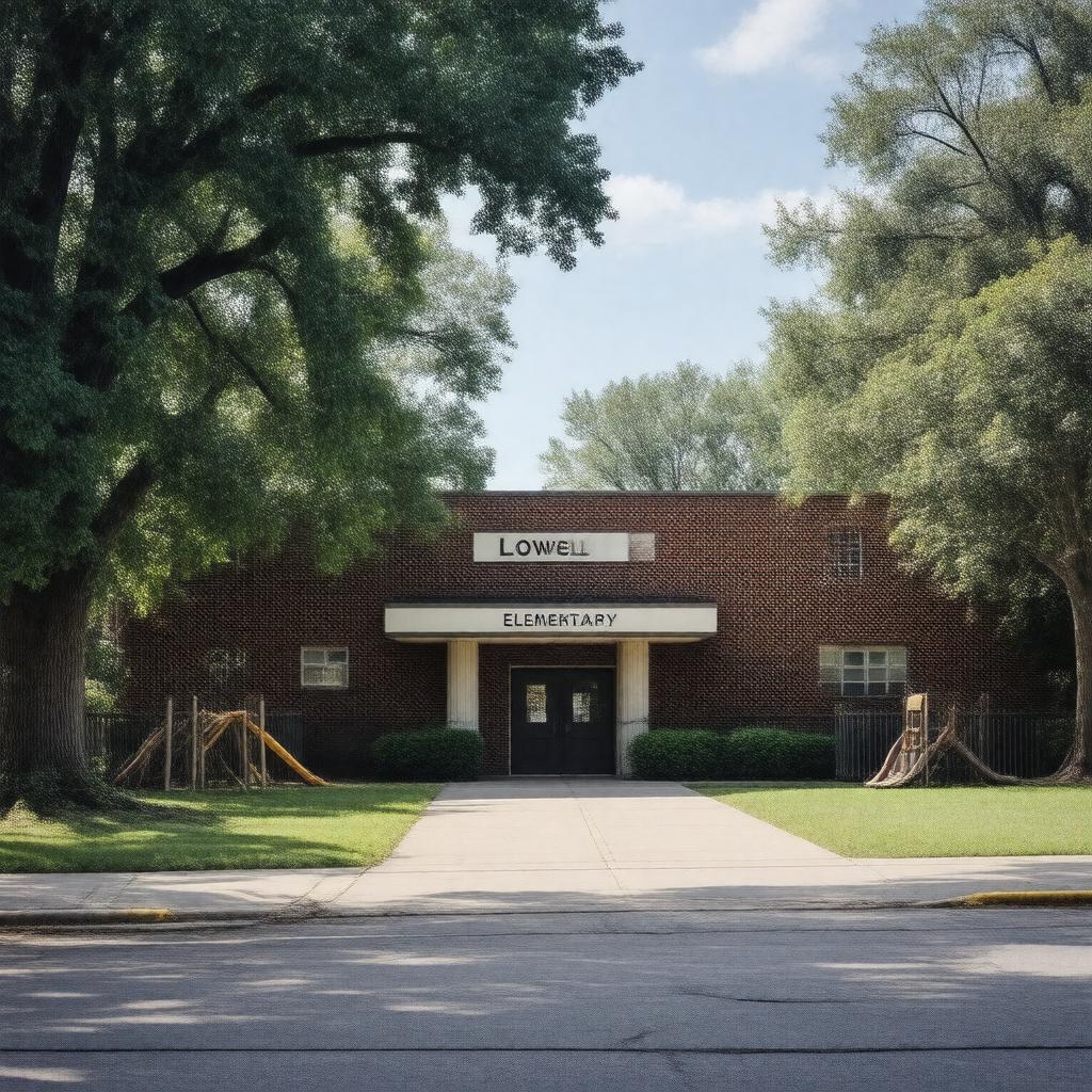Click to view larger image AI-created image of Lowell Elementary School