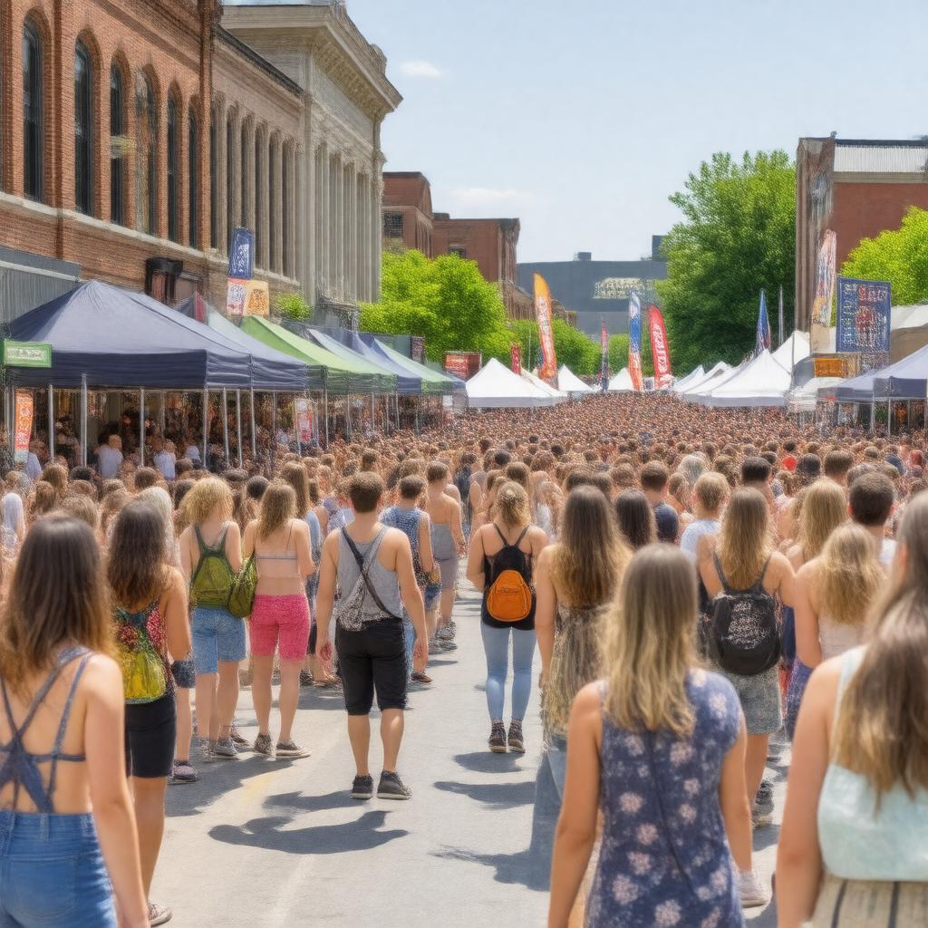 AI-created image of Lowell Folk Festival