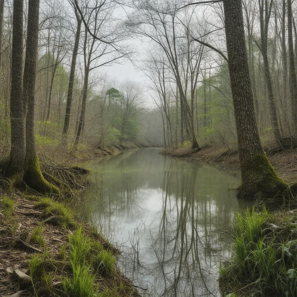 AI-created image of Lowell Holly Reservation