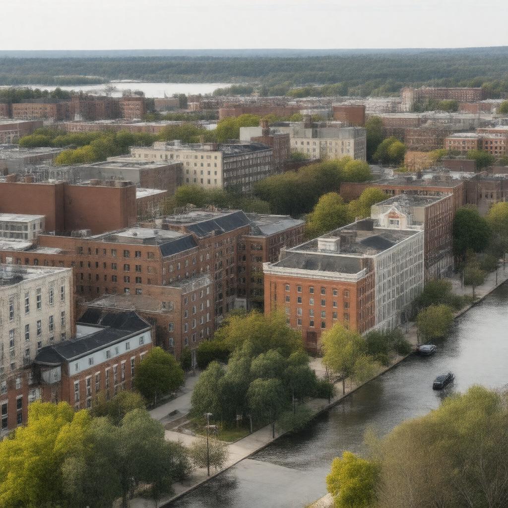 AI-created image of Lowell, Massachusetts, United States