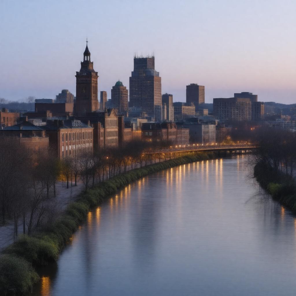 AI-created image of Lowell, Massachusetts