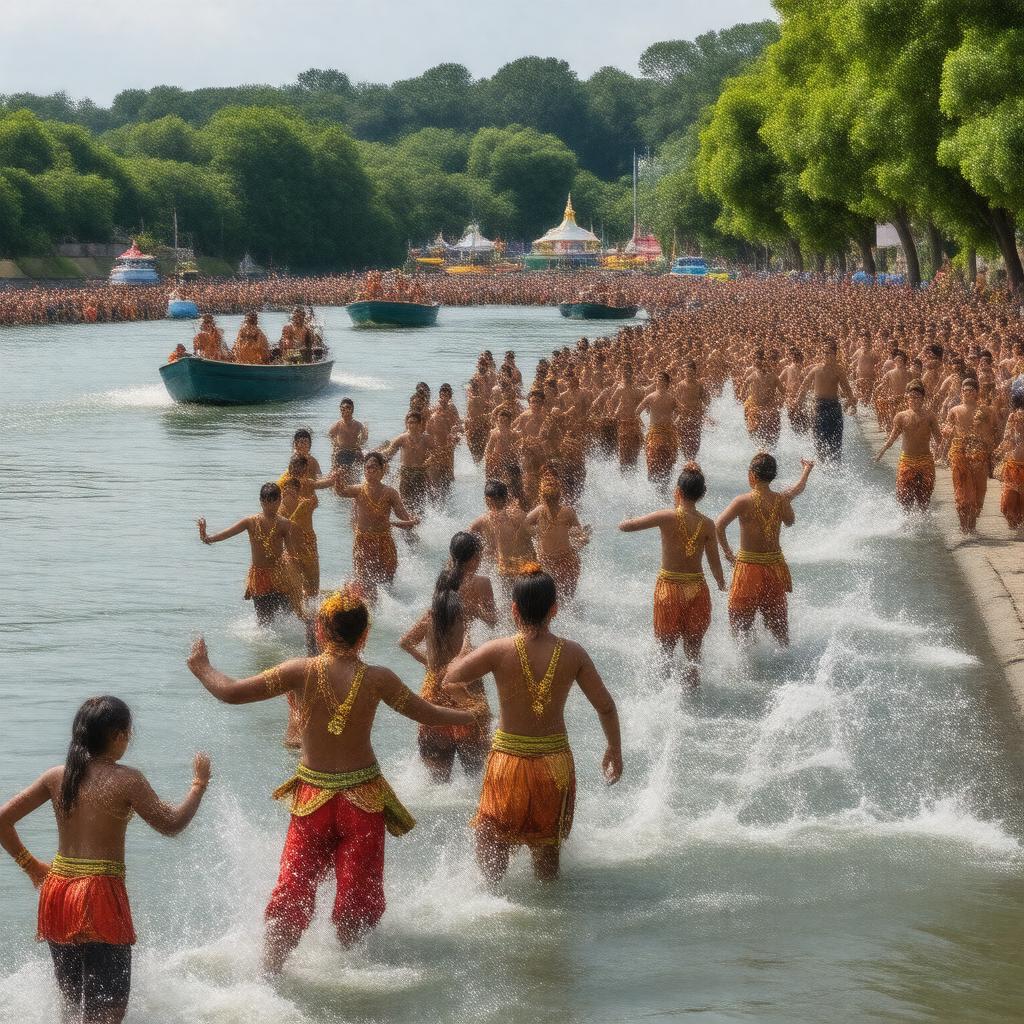 Click to view larger image AI-created image of Lowell Southeast Asian Water Festival
