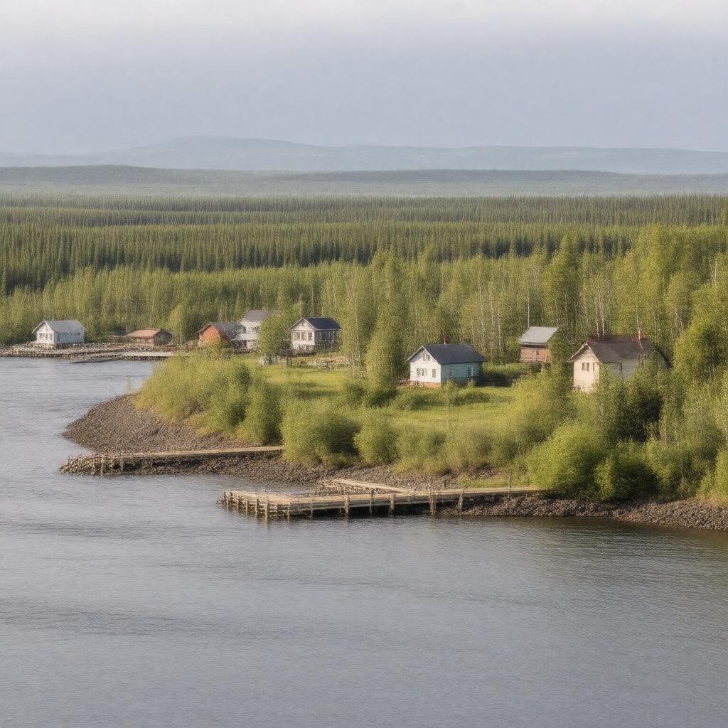 AI-created image of Lower Kalskag