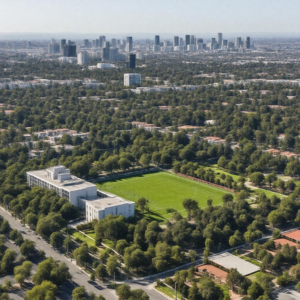 AI-created image of Loyola Marymount University