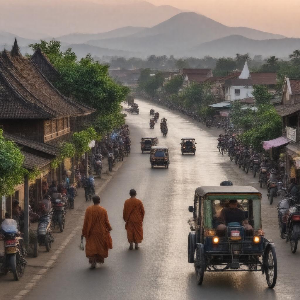 AI-created image of Luang Prabang