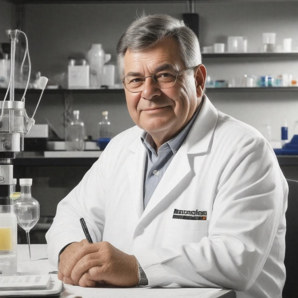 AI-created image of Luc Montagnier