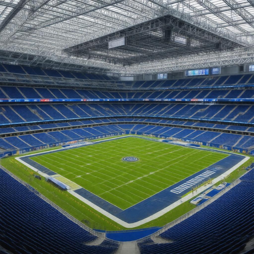 AI-created image of Lucas Oil Stadium