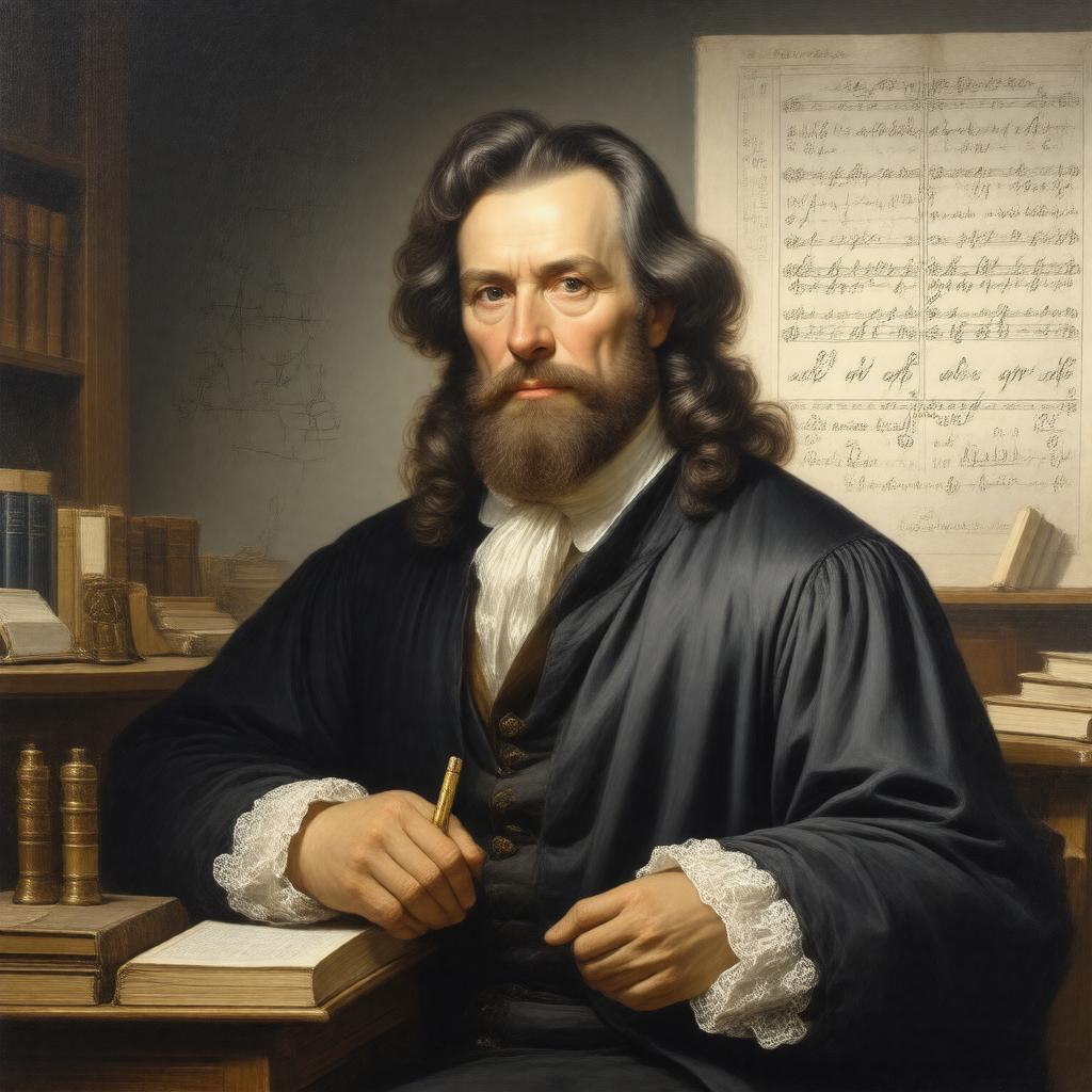 AI-created image of Lucasian Professor of Mathematics