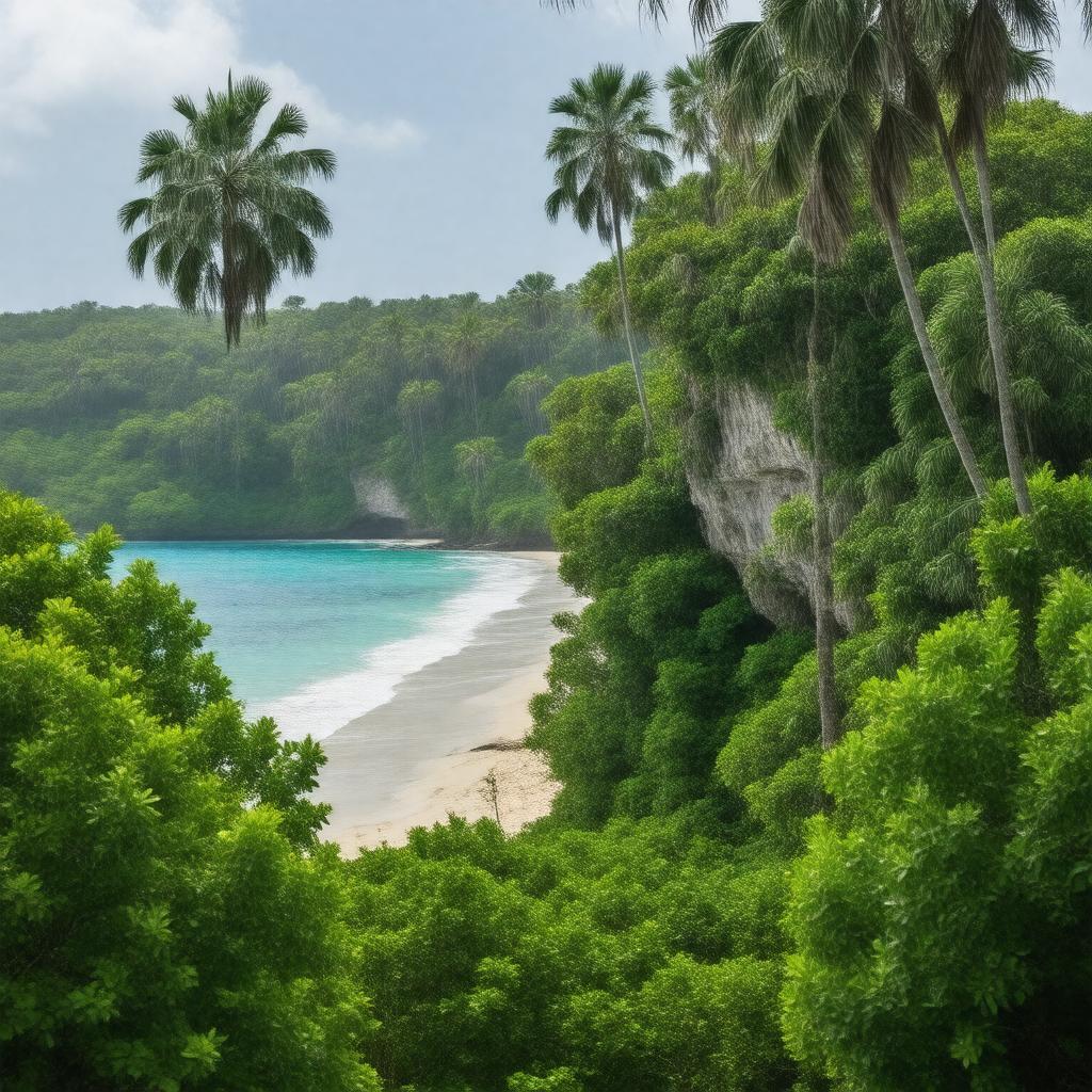 AI-created image of Lucayan National Park