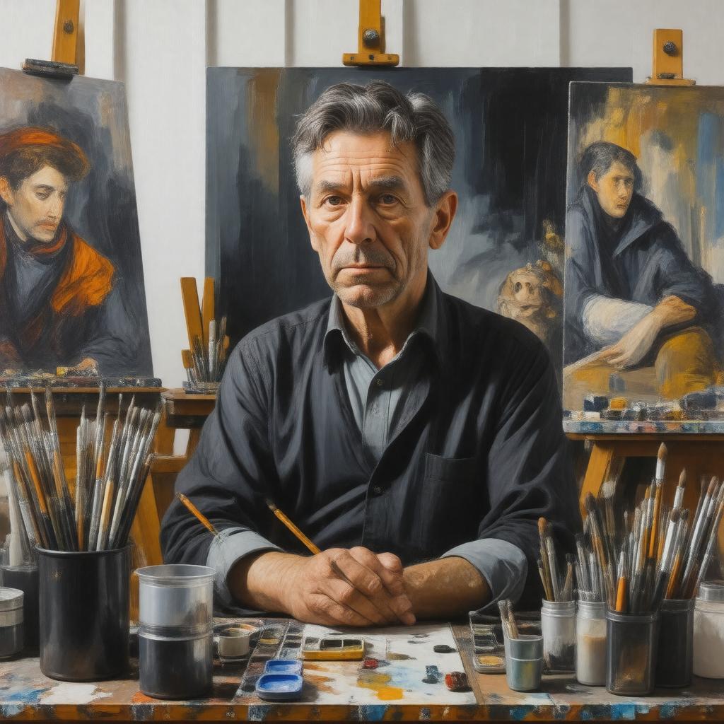 AI-created image of Lucian Freud
