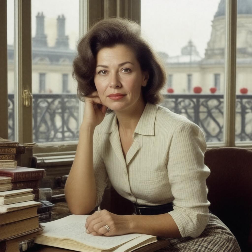 AI-created image of Lucie Faure