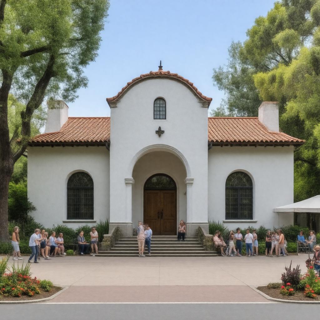 Click to view larger image AI-created image of Lucie Stern Community Center