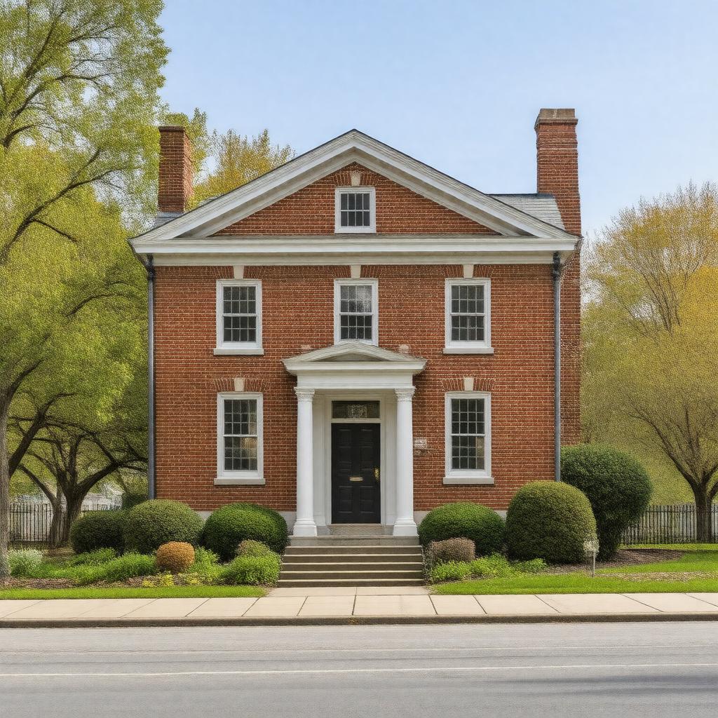 AI-created image of Lucius Beebe Memorial Library