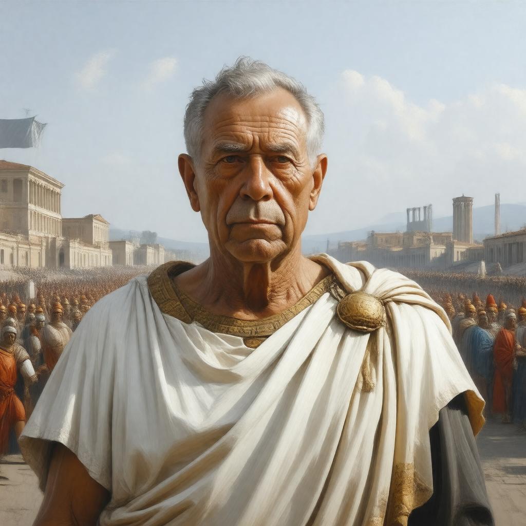 Click to view larger image AI-created image of Lucius Munatius Plancus
