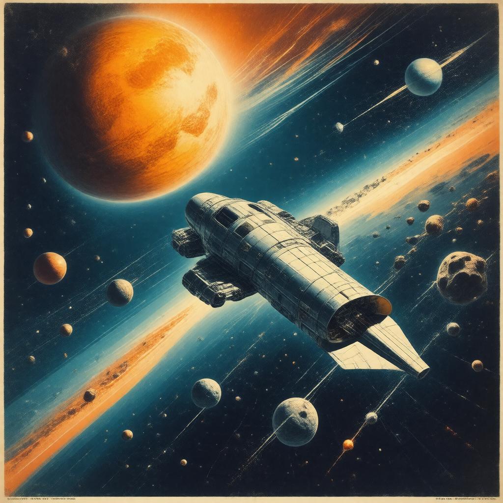 AI-created image of Lucky Starr series