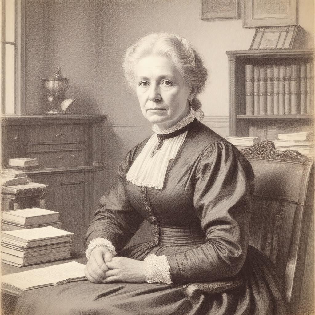 AI-created image of Lucretia Mott