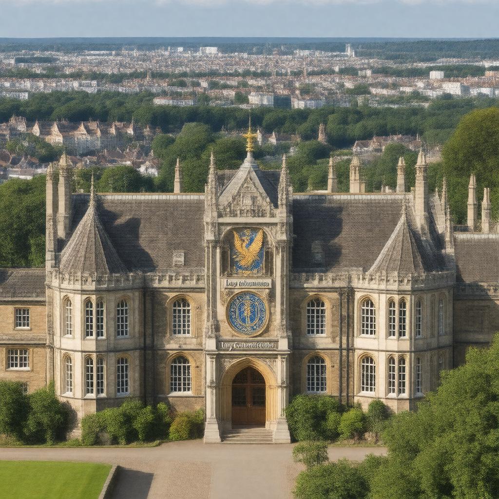 Click to view larger image AI-created image of Lucy Cavendish College, Cambridge