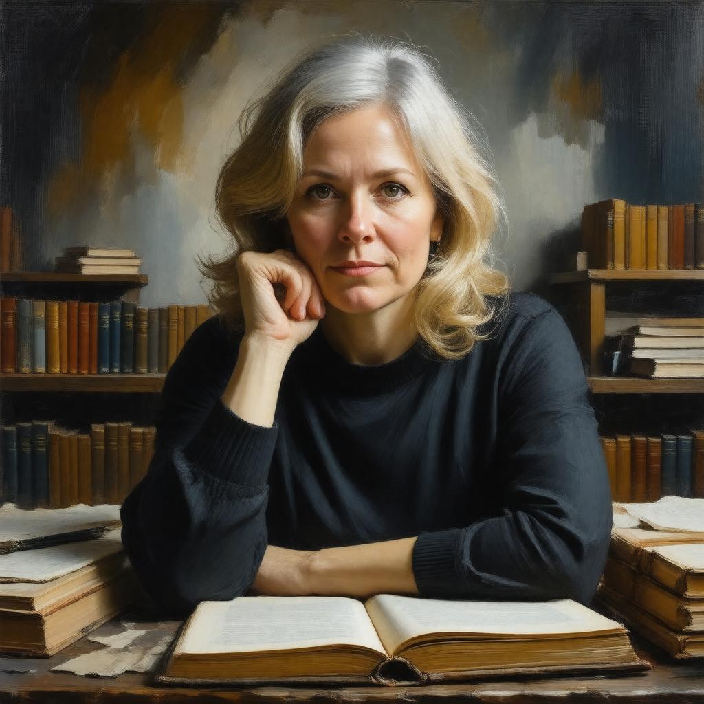 AI-created image of Lucy Hawking