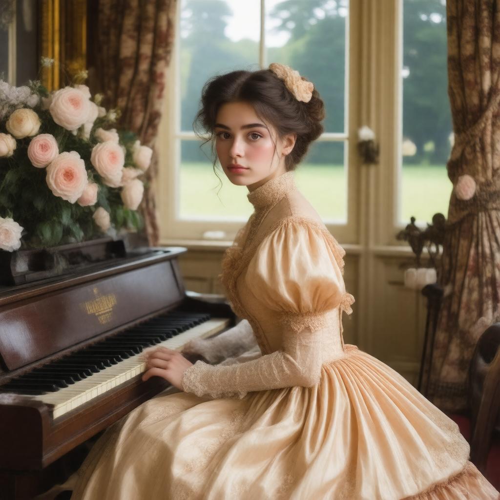 AI-created image of Lucy Honeychurch