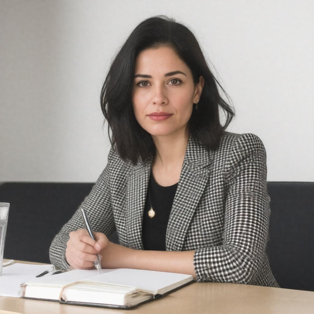 AI-created image of Lucy Kirkwood