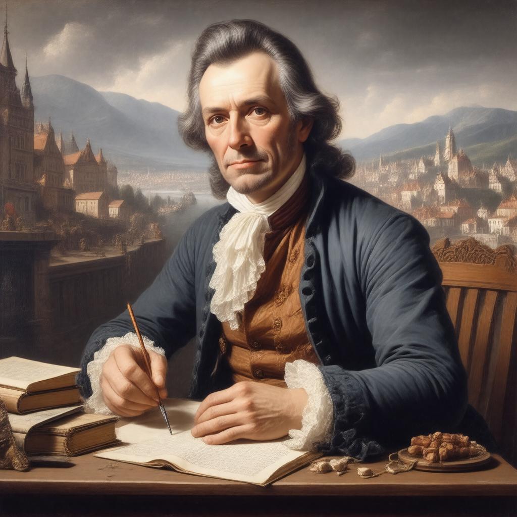 AI-created image of Ludvig Holberg