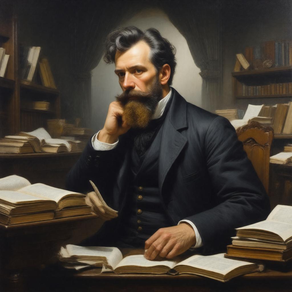 AI-created image of Ludwig Feuerbach