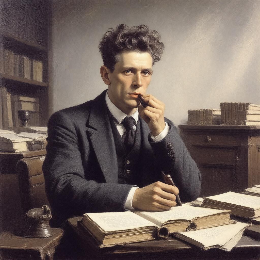 AI-created image of Ludwig Wittgenstein