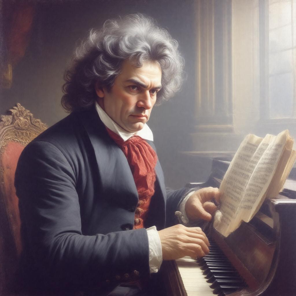 AI-created image of Ludwig van Beethoven