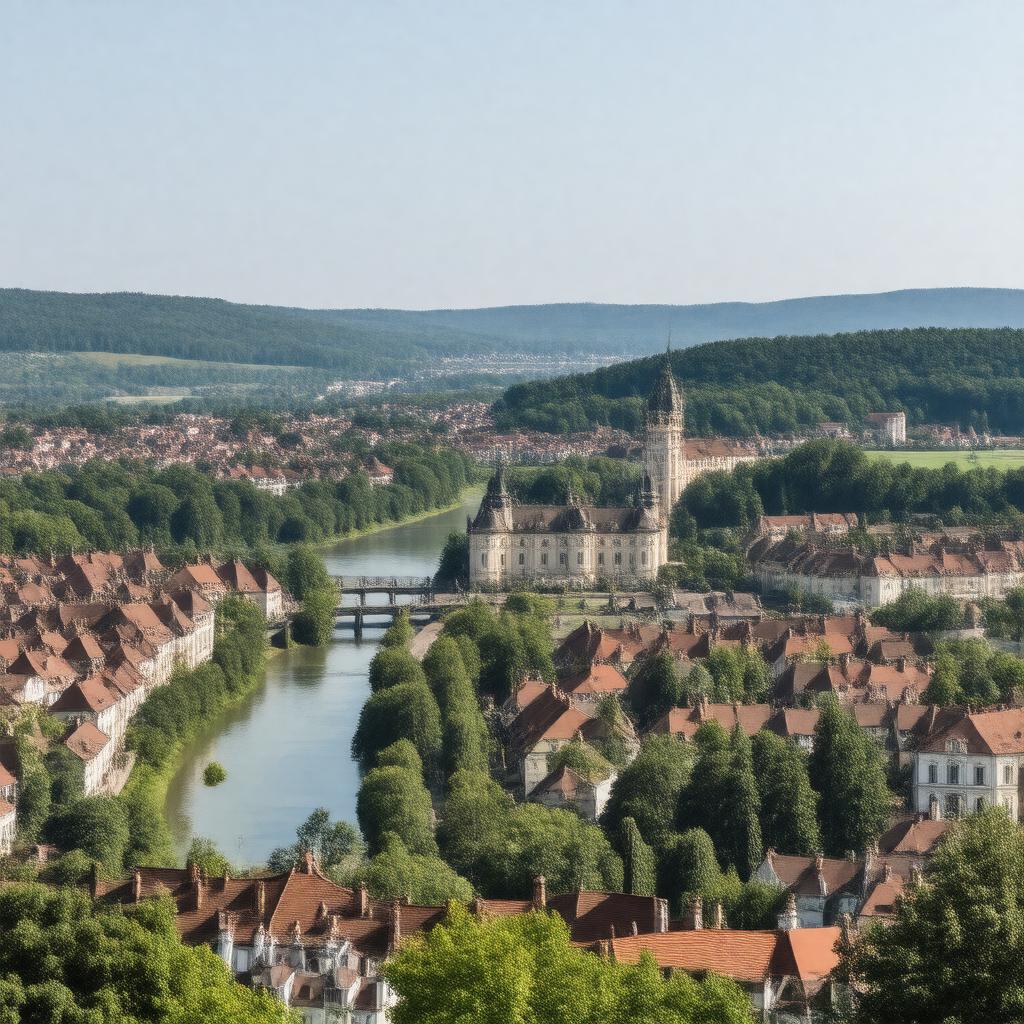 AI-created image of Ludwigsburg, Germany