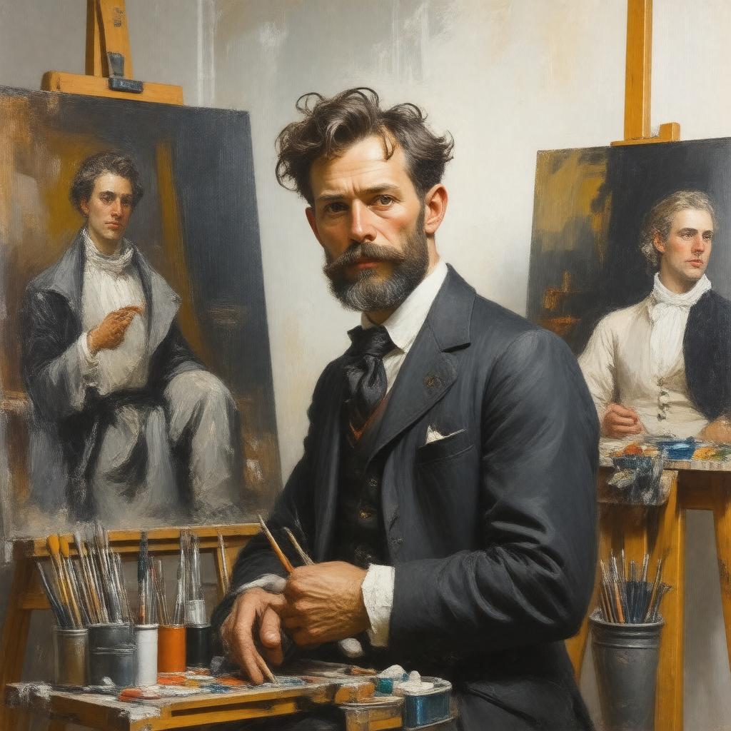 AI-created image of Luke Fildes