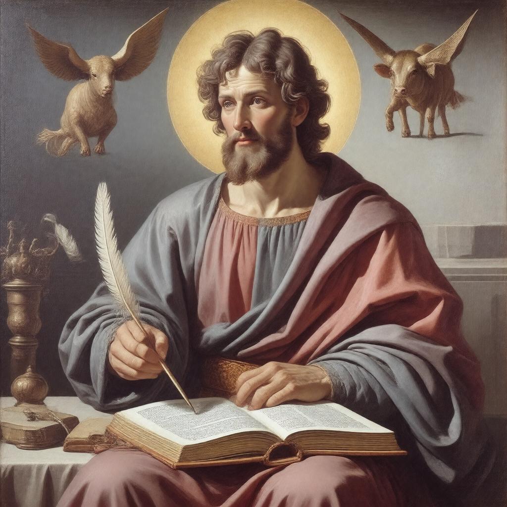AI-created image of Luke the Evangelist