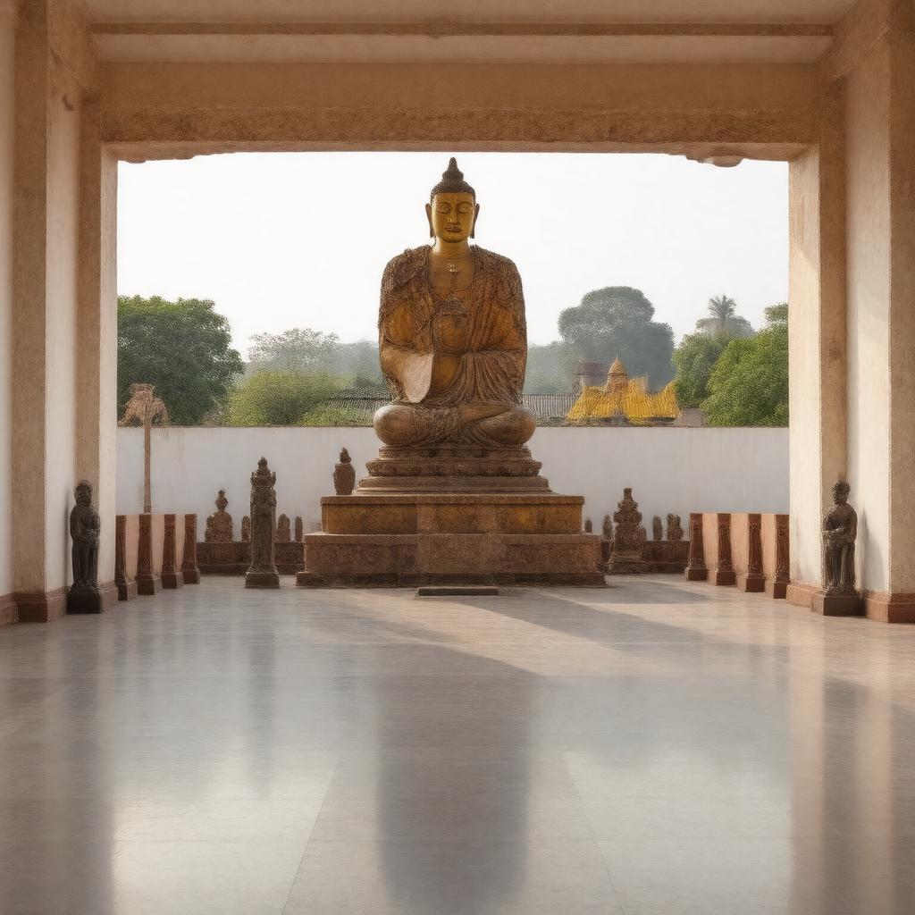AI-created image of Lumbini Museum