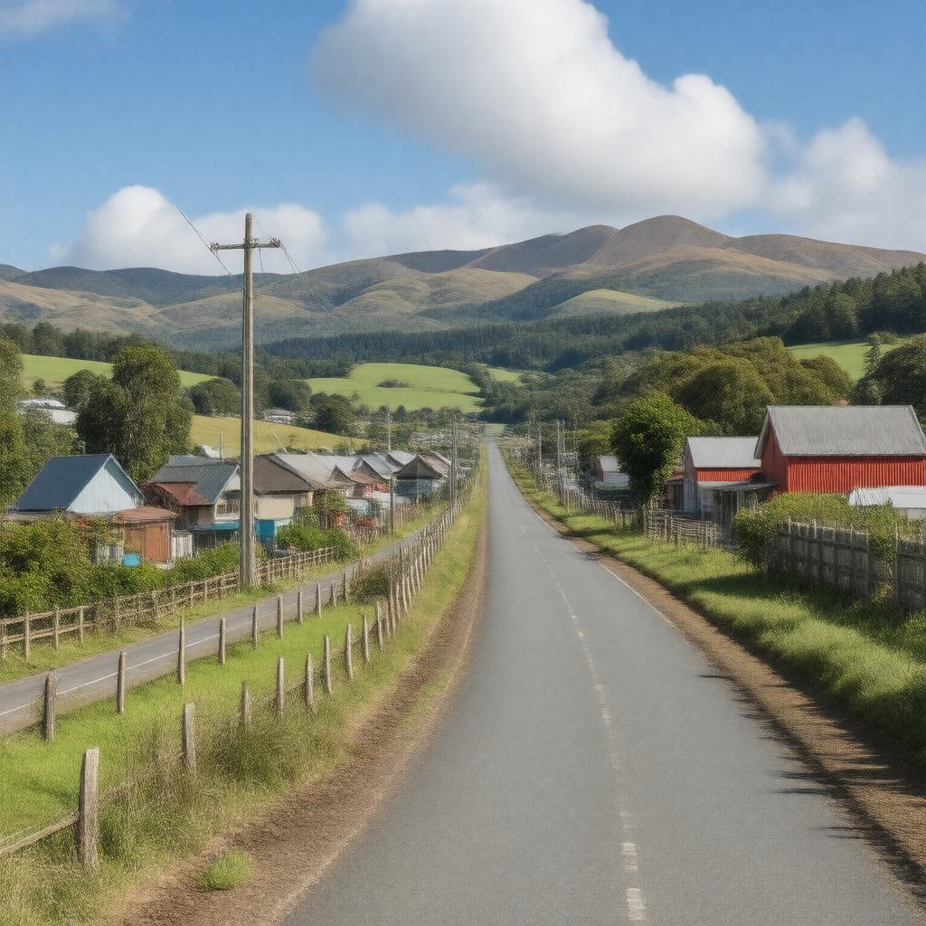 AI-created image of Lumsden, New Zealand