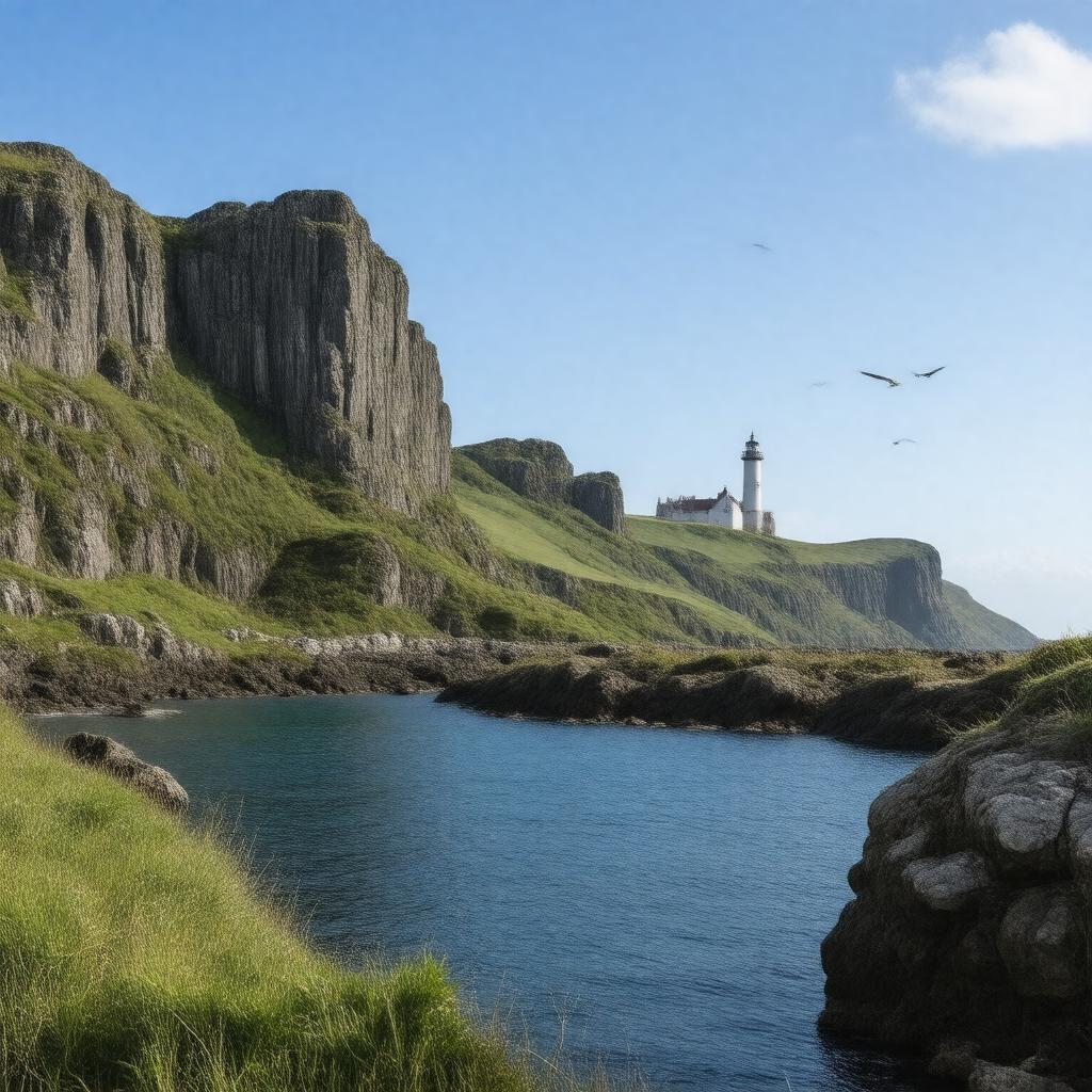 AI-created image of Lundy Island