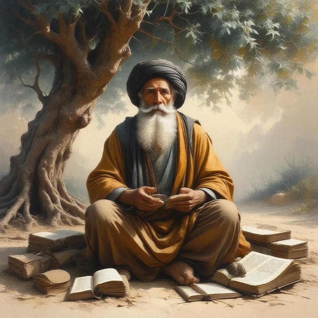 AI-created image of Luqman the Wise