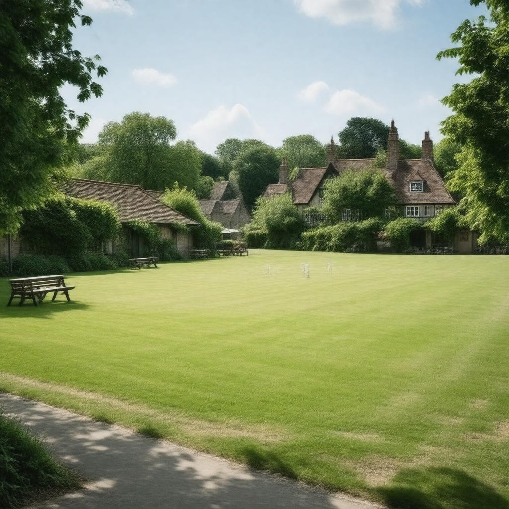 Click to view larger image AI-created image of Lurgashall Village Green