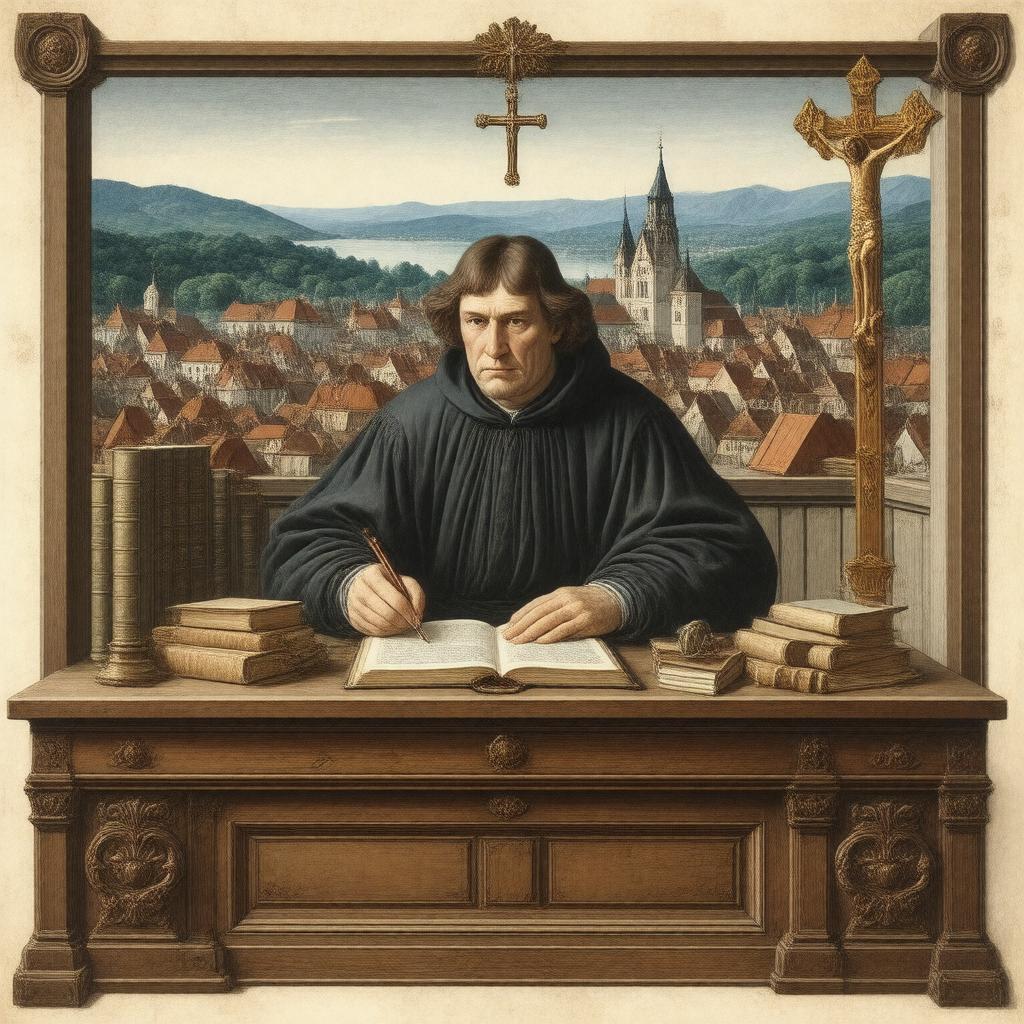 Click to view larger image AI-created image of Luther's Large Catechism