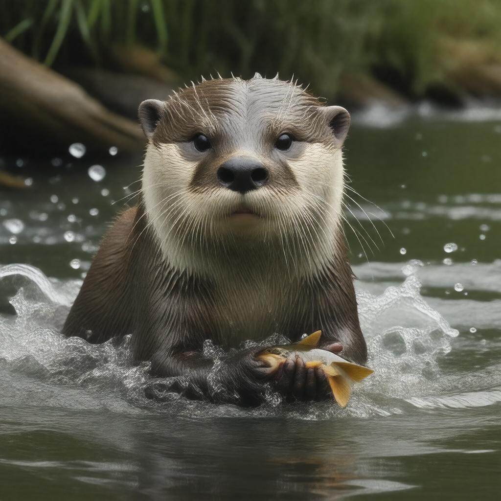 AI-created image of Lutra lutra