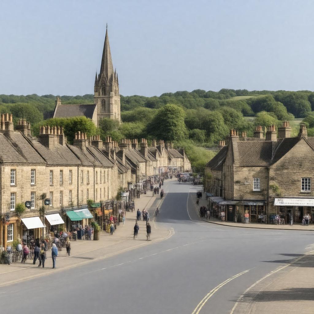 AI-created image of Lutterworth, Leicestershire