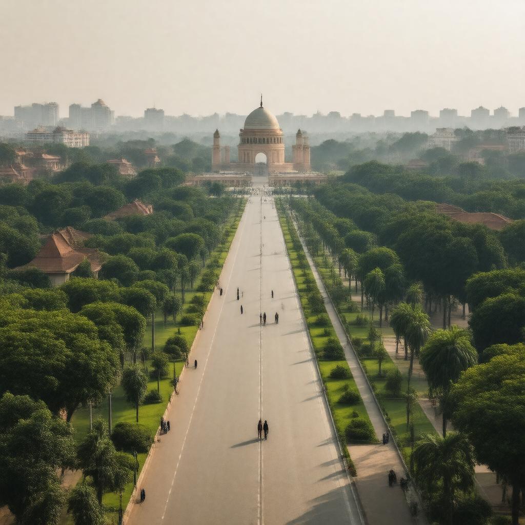 AI-created image of Lutyens' Delhi