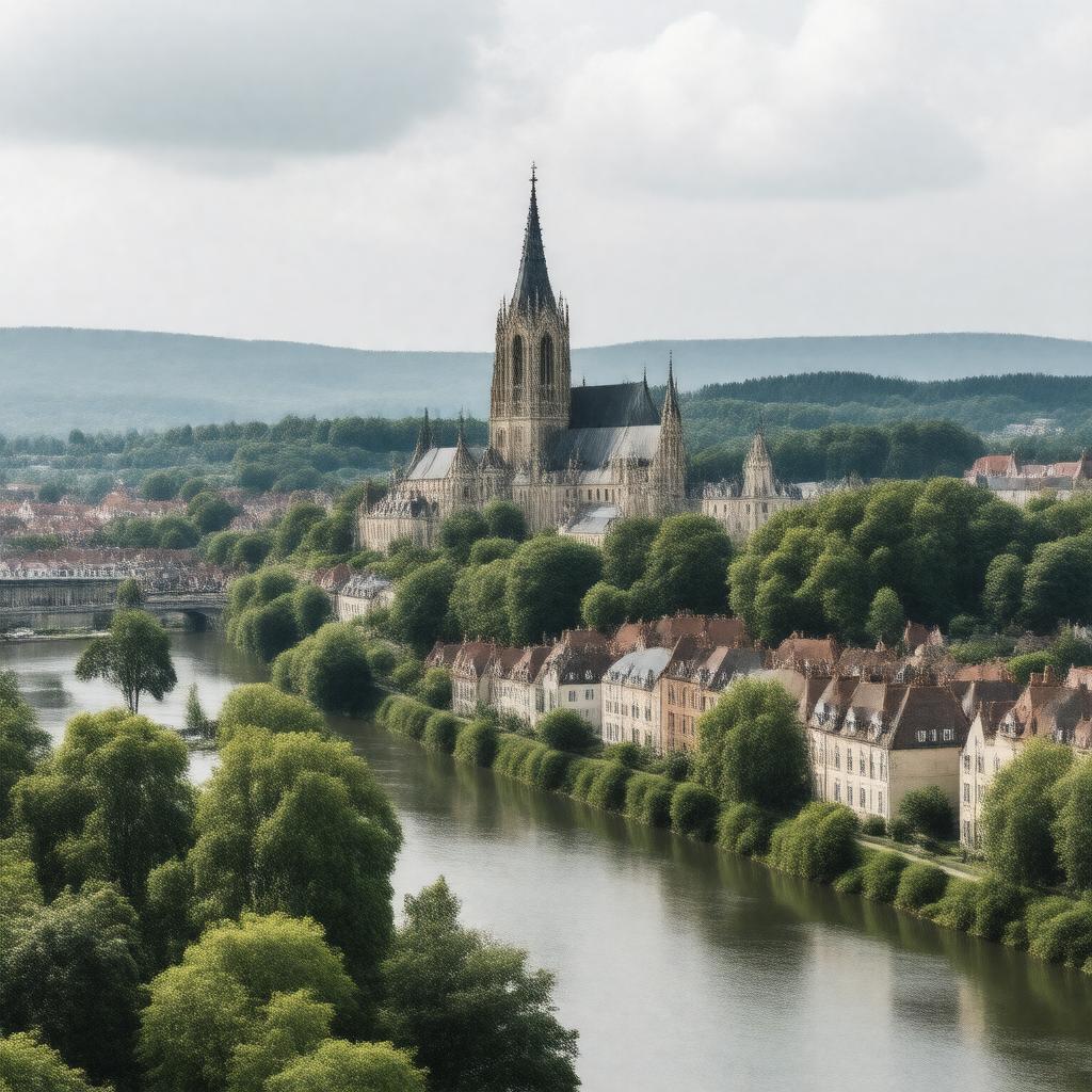 AI-created image of Luxembourg City