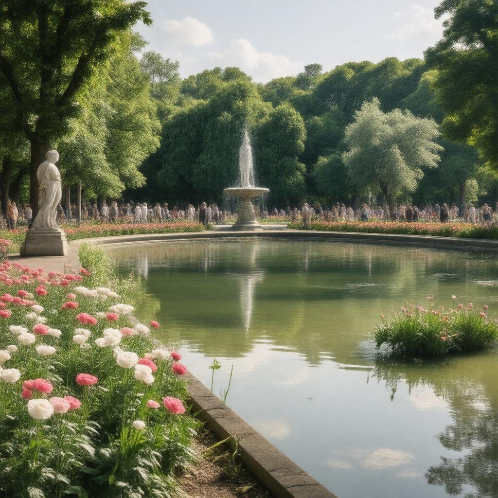 AI-created image of Luxembourg Gardens