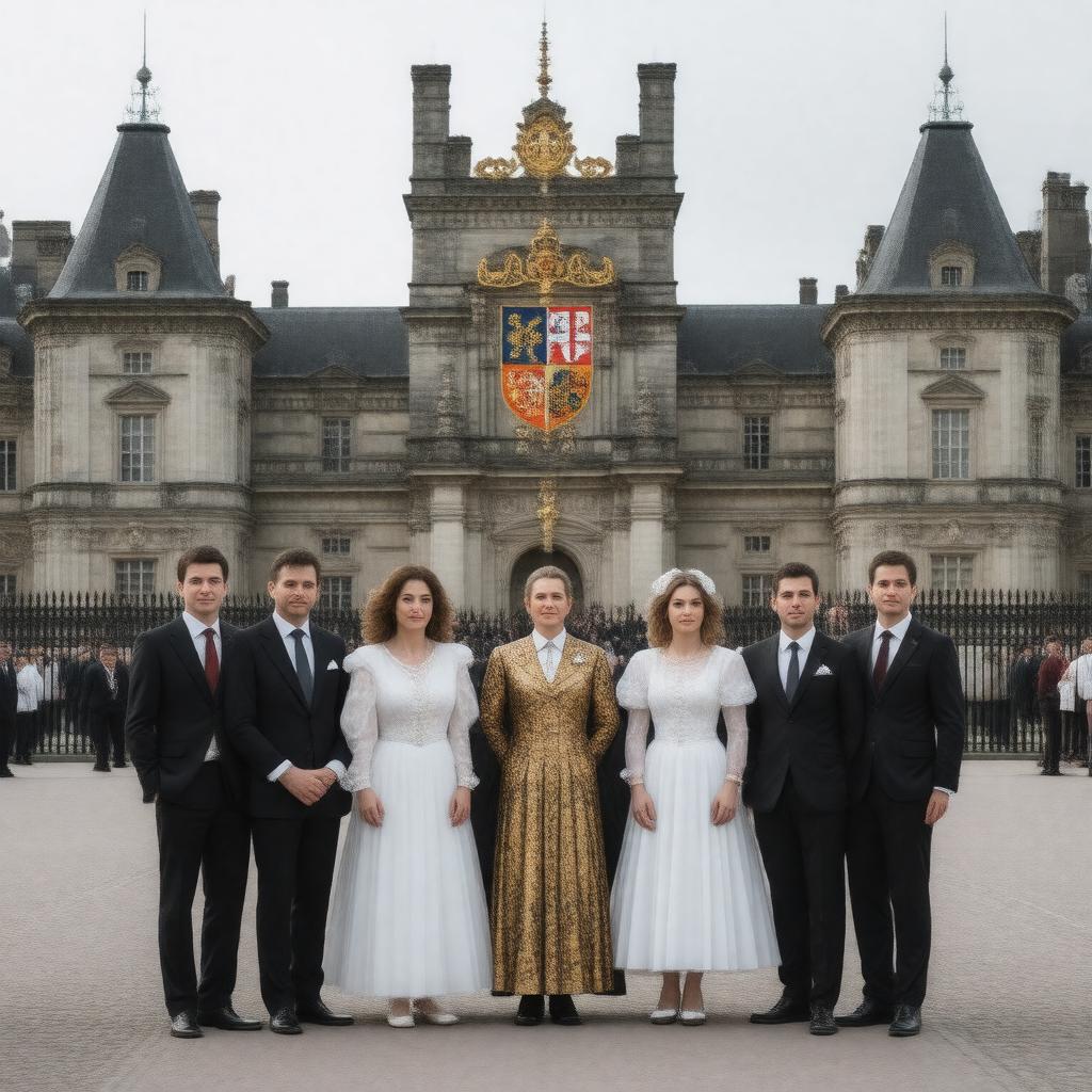 AI-created image of Luxembourgish Grand Ducal Family