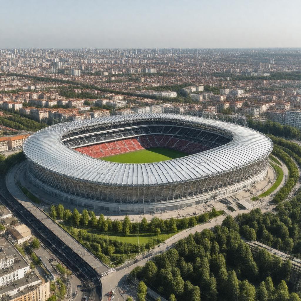 AI-created image of Luzhniki Stadium