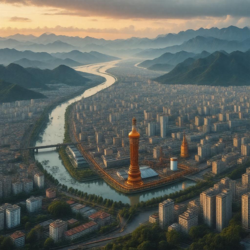 AI-created image of Luzhou, Sichuan, China