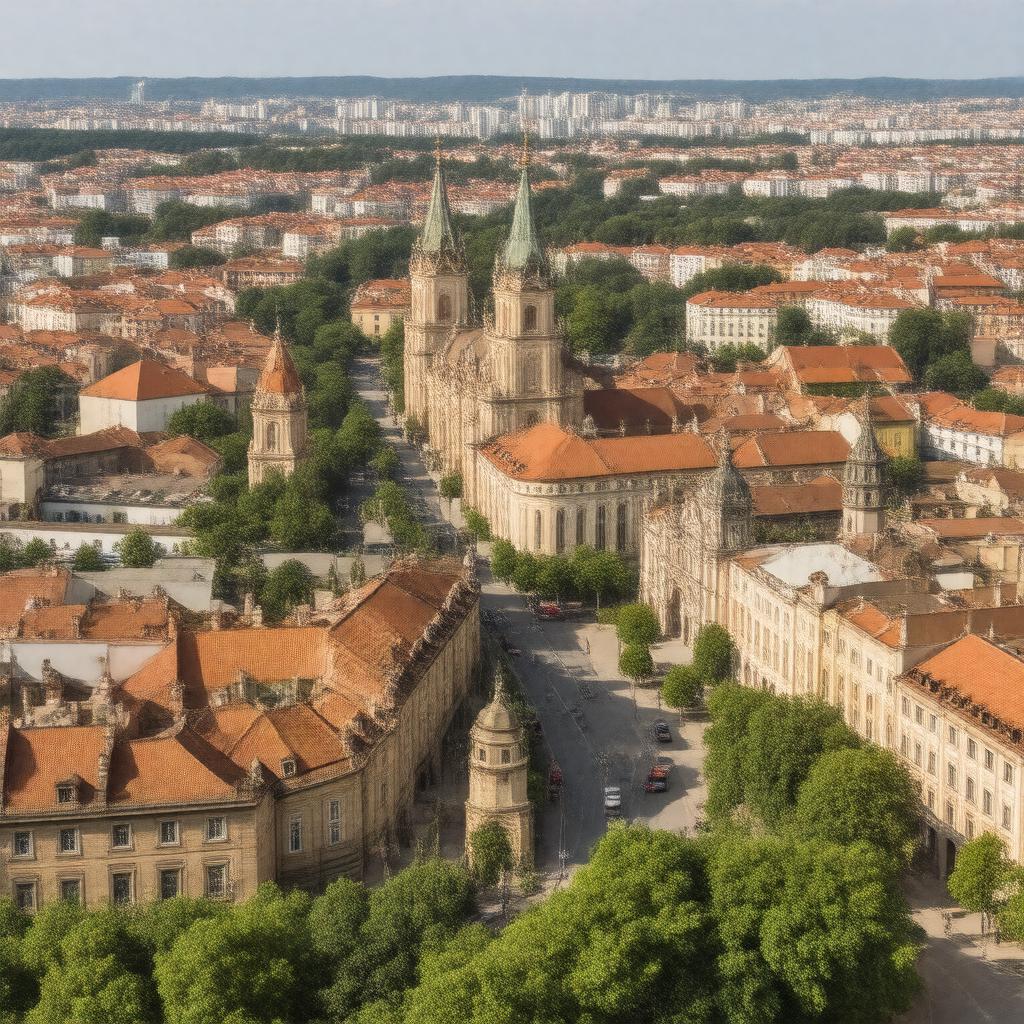 AI-created image of Lviv Historic Centre